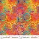 BeColorful by Jacqueline de Jonge - 108" Wideback Flower of Life in Orange Crush