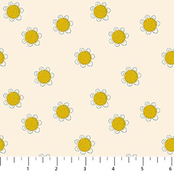 Bramble & Bloom by Katie O'Shea - Floral Dots in Cream