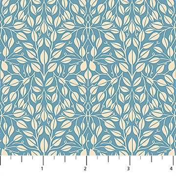 Bramble & Bloom by Katie O'Shea - Leaves in Blue