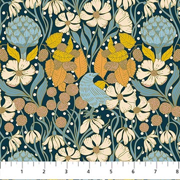 Bramble & Bloom by Katie O'Shea - Acorns in Navy (copy)