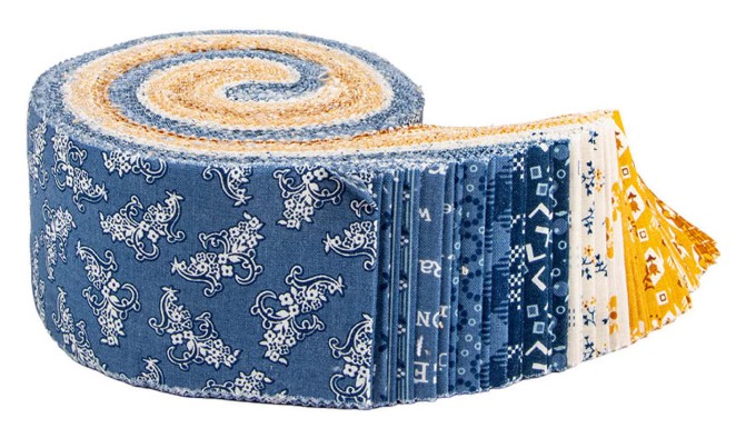 Denim & Daisy by Lori Holt - 2.5" Rolie Polie 40pc