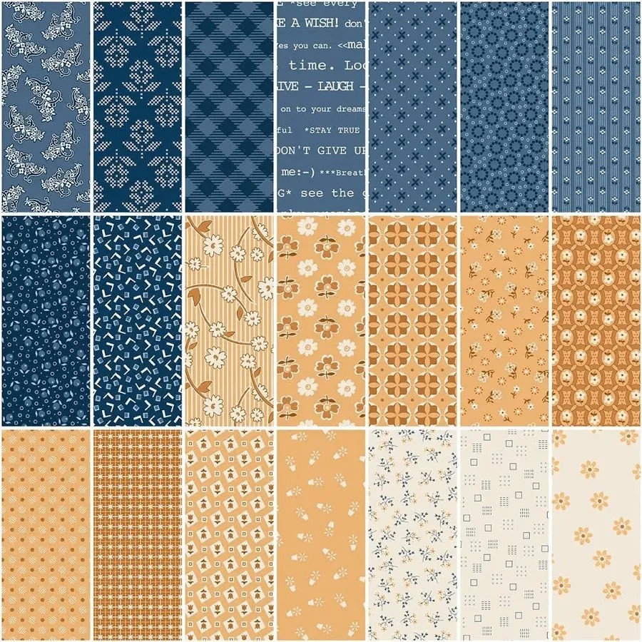 Denim & Daisy by Lori Holt - 2.5" Rolie Polie 40pc