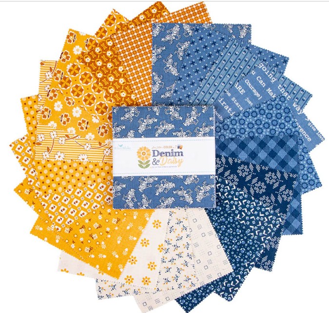 Denim & Daisy by Lori Holt - 5" Stacker 40pc