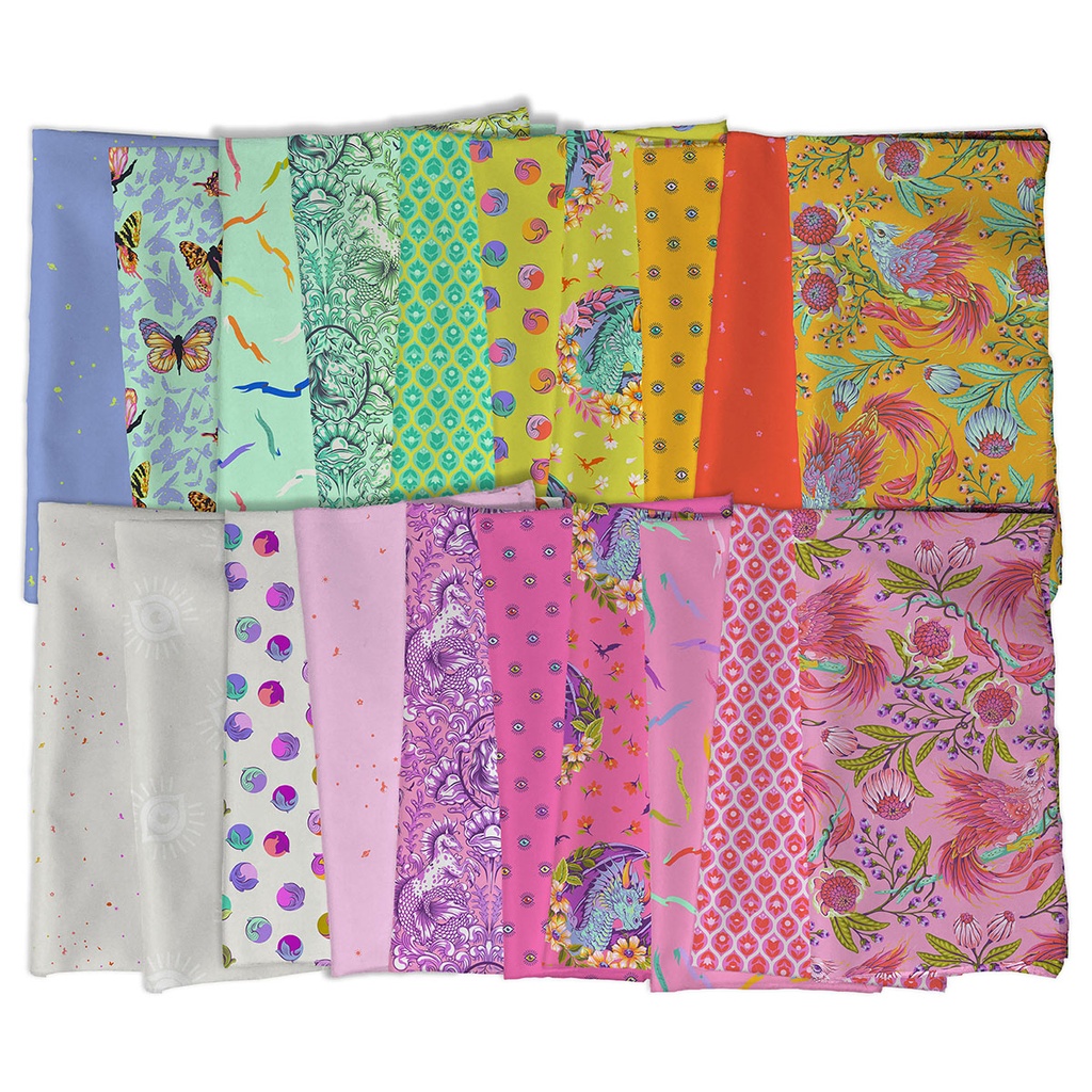 Legenday by Tula Pink - Dragon Ball She in Apple