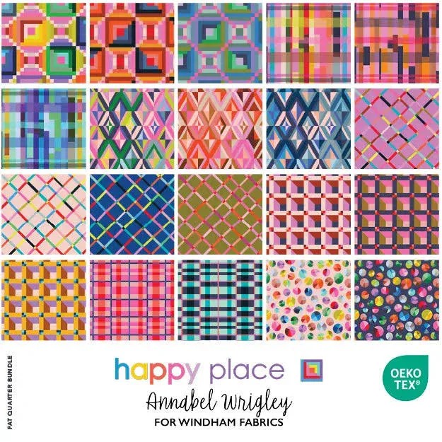 Happy Place by Annabel Wrigley - Fat Quarter Bundle 20pc.