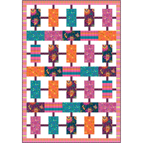 Paisley Pop_Flannel by QT Fabrics - Dotted Jacobean in Navy