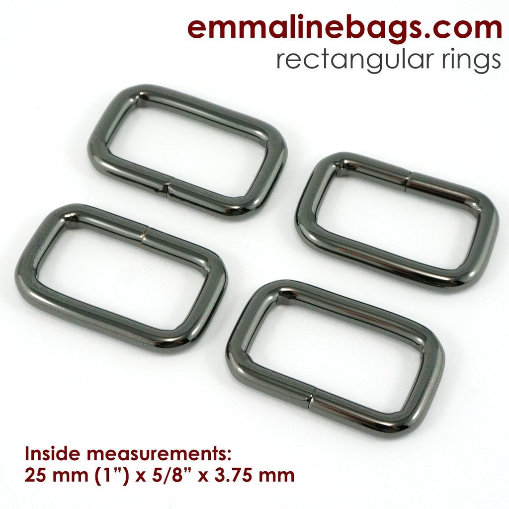 Rectangular Rings - 1" (25mm) 4 Pack