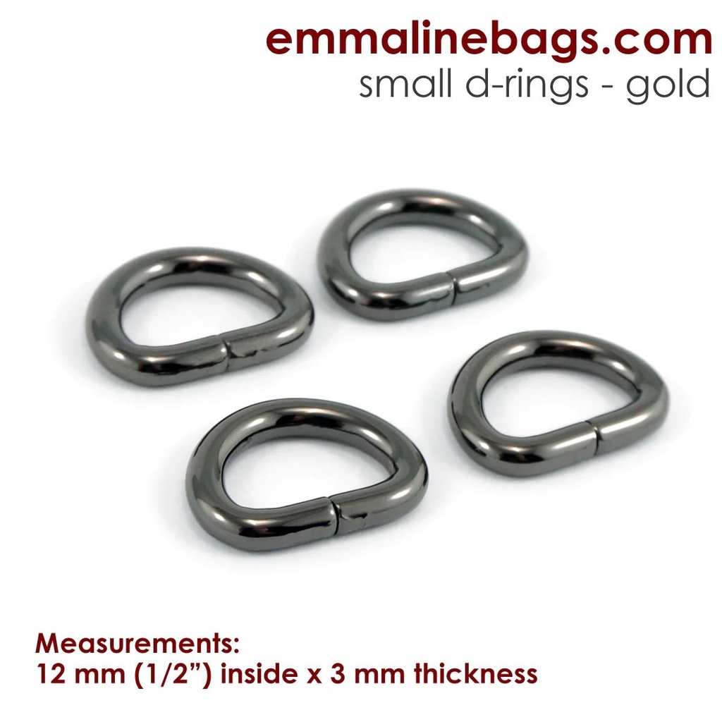 D-rings - 1/2" (12mm) 4 Pack