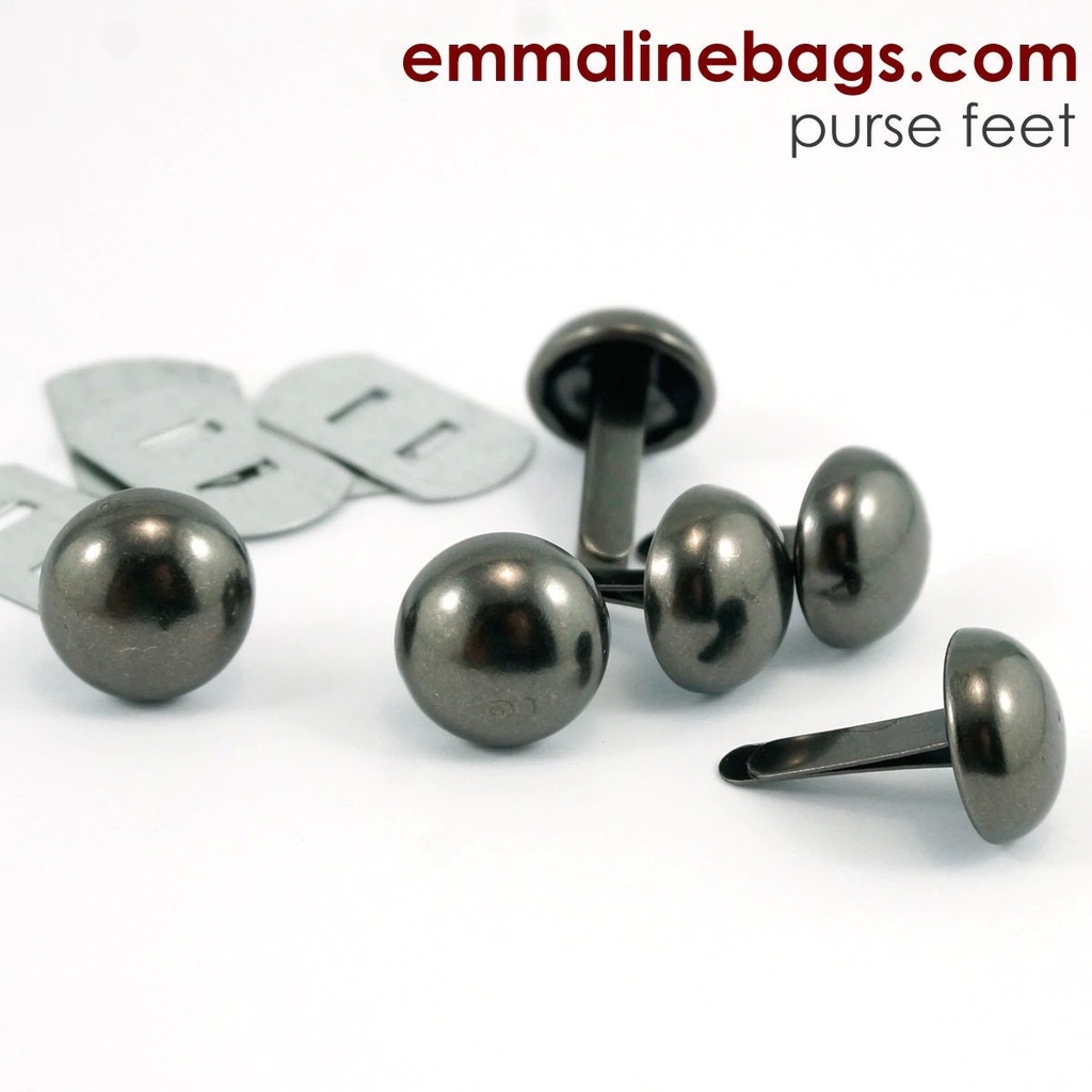 Domed Purse Feet - 1/2" (12mm) 6 Pack