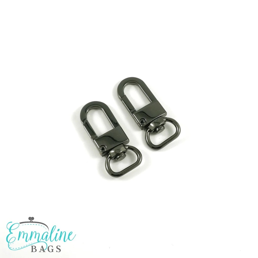 Swivel Snap Hooks 1/2" (12mm) Wristlet/Strap Hook 2 Pack