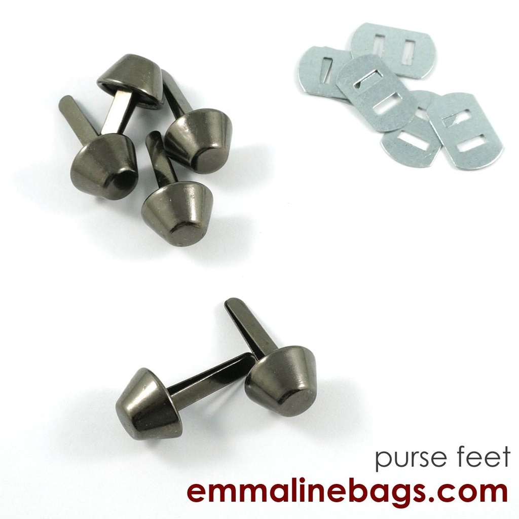 Bucket Purse Feet 9/16" (14mm) 6 Pack