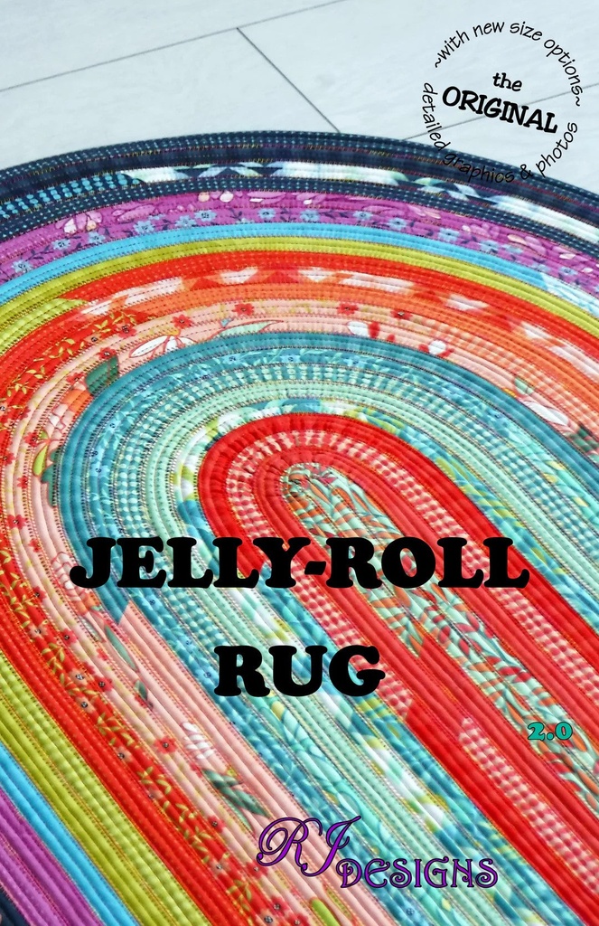 Paper Pattern - Jelly Roll Rug Pattern from RJ Designs