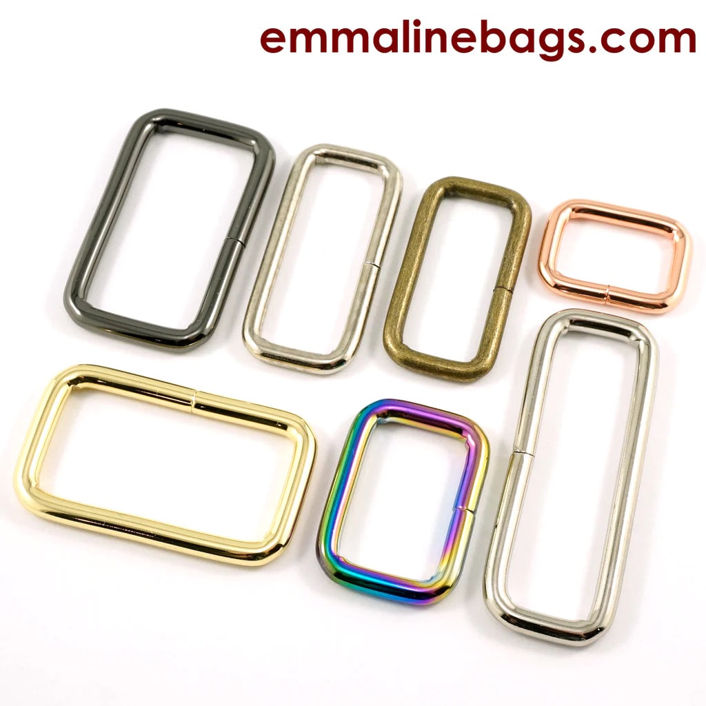 Rectangular Rings - 3/4" (18mm) 4 Pack