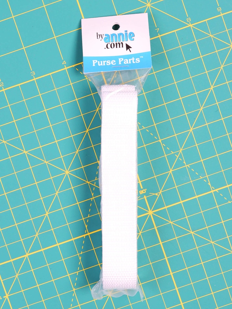 ByAnnie Polypro 1" Strapping - White (3yds)