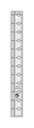 Creative Grids Quilt Ruler (1.5in x 12.5in)