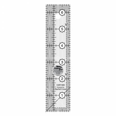 Creative Grids Quilt Ruler (1.5in x 6.5in)