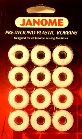 Packaged White Bobbins (12 ct)