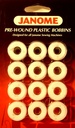 Packaged White Bobbins (12 ct)