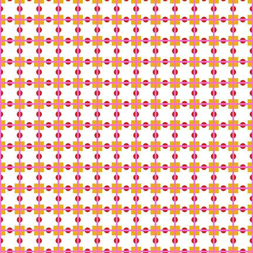 Take Me To Tokyo by Dear Stella - Oriental Check in Vanilla