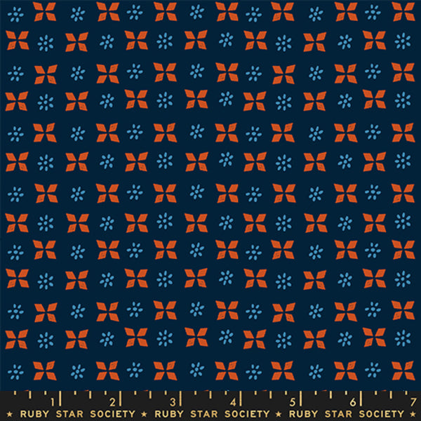 Sugar Maple by Alexia Abegg - Block Print in Navy