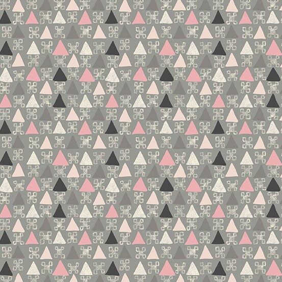 Tangent by Andover Fabrics - Signet in Gray