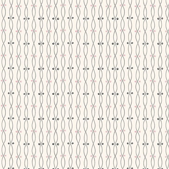 Tangent by Andover Fabrics - Twist in White