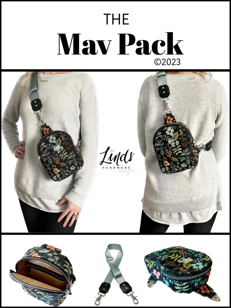 Paper Pattern - The Mav Pack Pattern by Linds Handmade