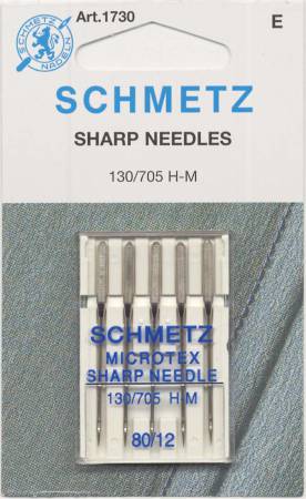 Schmetz Sharp/Microtex Needle Size 12/80