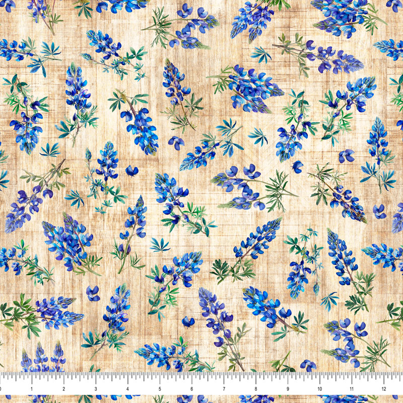 All Texas Shop Hop '25 - Bluebonnets in Tan