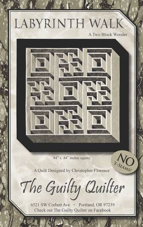 Paper Pattern - Labyrinth Walk Quilt by Guilty Quilter