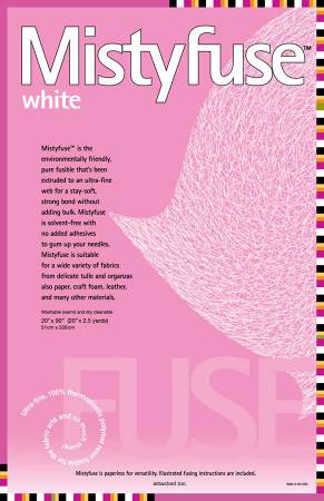 Mistyfuse White 20" x 90"
