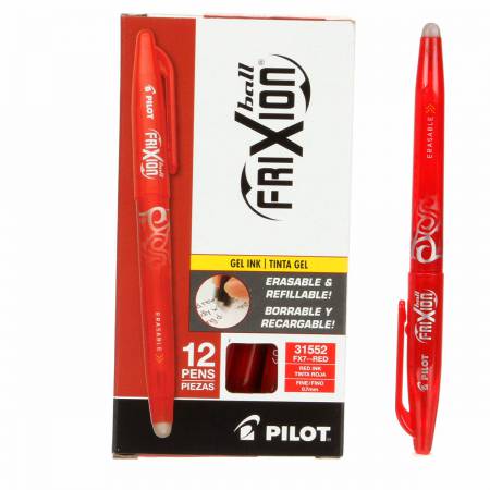Frixion Pen Red Fine Point 0.7mm Heat Erase