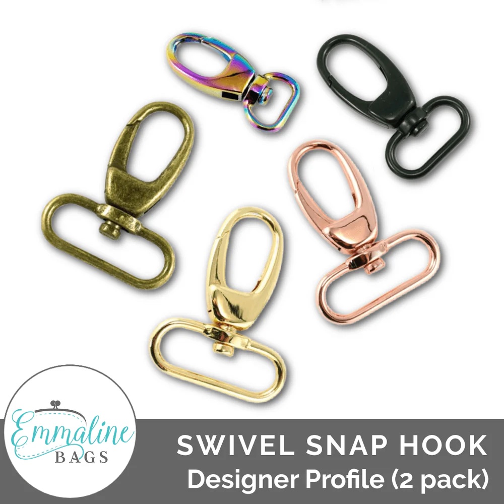 Swivel Snap Hooks - Designer Profile 1-1/2" (38mm) 2 Pack