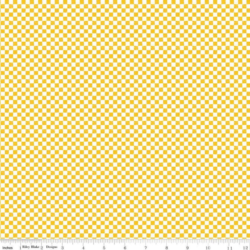Check Please! by Riley Blake Designs - 1/4" Check Mustard