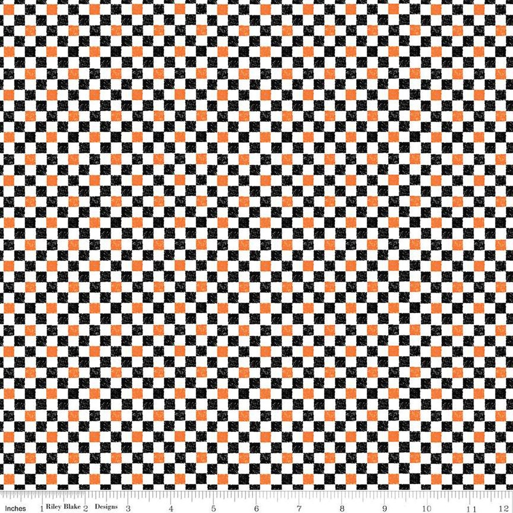 Check Please! by Riley Blake Designs - 1/4" Check Halloween