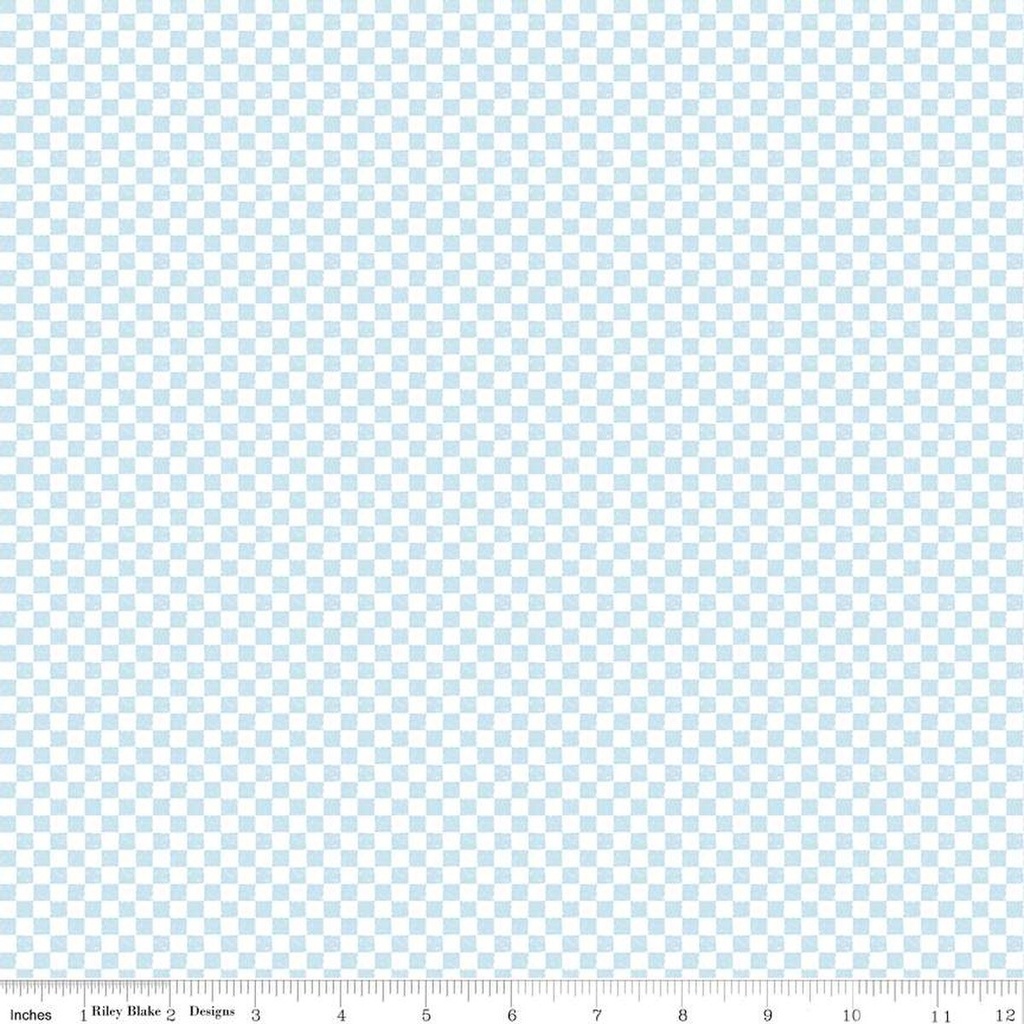 Check Please! by Riley Blake Designs - 1/4" Check Boy Blue
