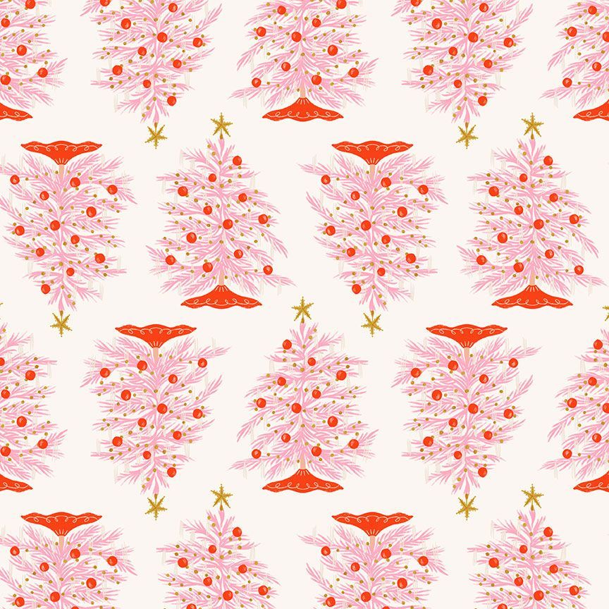 Holly Jolly by Dear Stella - Christmas Trees in Dew