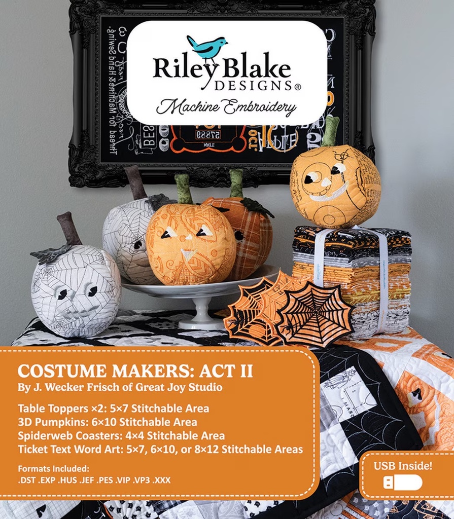 Costume Makers Act II Machine Embroidery USB