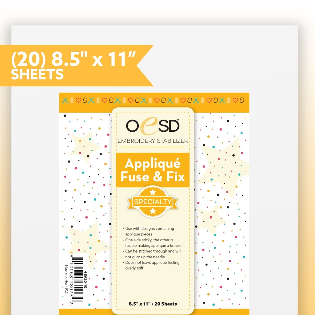 Applique Fuse & Fix 8.5"x11"