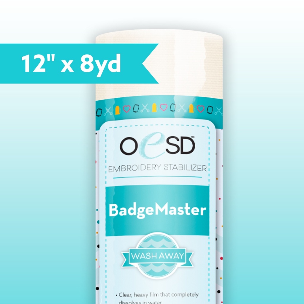 Badgemaster Aquafilm 12" x 8yds