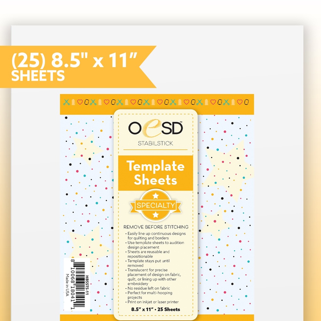 [HBSSTS-11] StabilStick 8.5"x11"x25 sheet