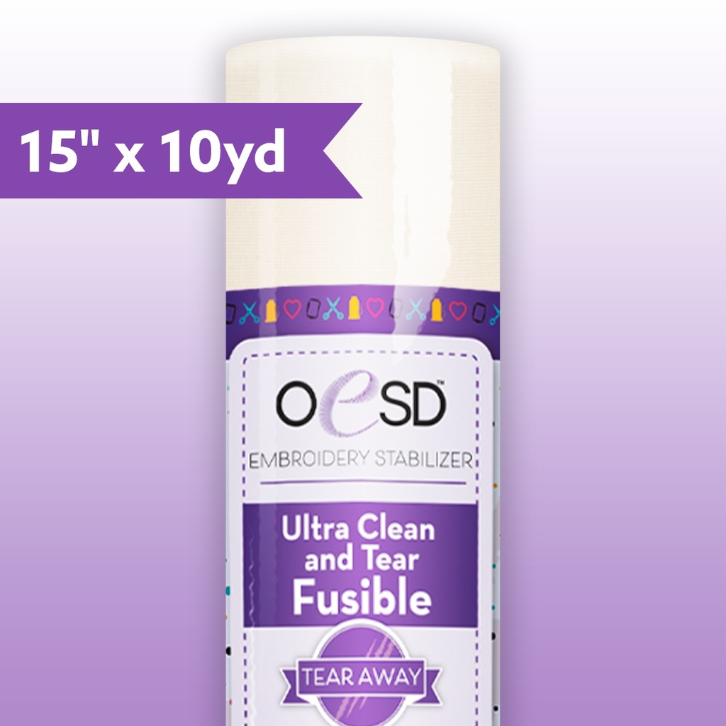Ultra Clean & Tear Fusible 15"x10yards