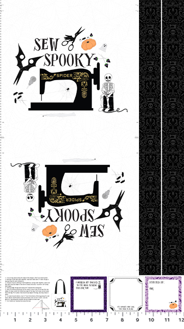 Mr. Bones Sews by Kimberlee Peers-Moore - Spooky Tote Panel