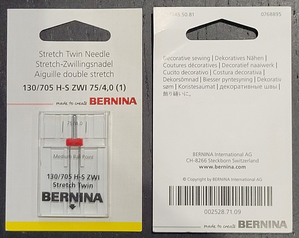 Bernina Twin Needle - 4mm SZ 75 4.0
