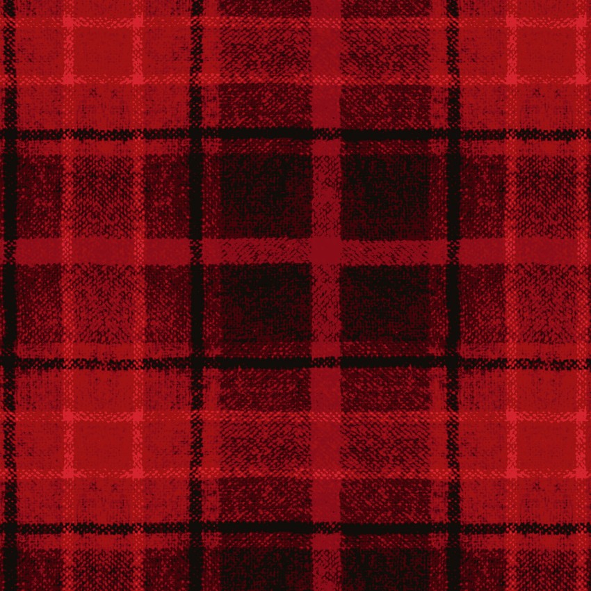 Holly Jolly Flannel by Bonnie Sullivan - Big Plaid in Red