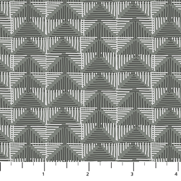 Snowfall by Pippa Shaw - Geometric Trees in Gray