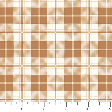 Snowfall by Pippa Shaw - Plaid in Rust
