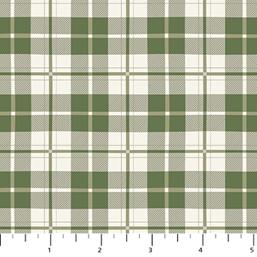 Snowfall by Pippa Shaw - Plaid in Sage