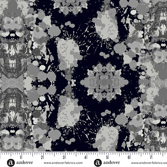 Phantasm by Libs Elliott - Dark Damask in Raven