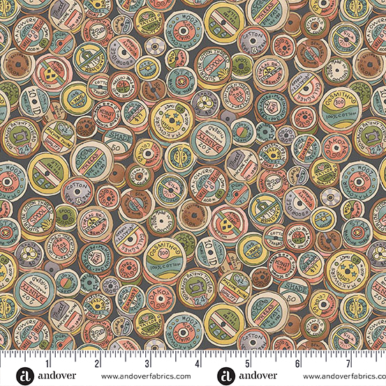 Atelier by Makower UK - Spool in Grey